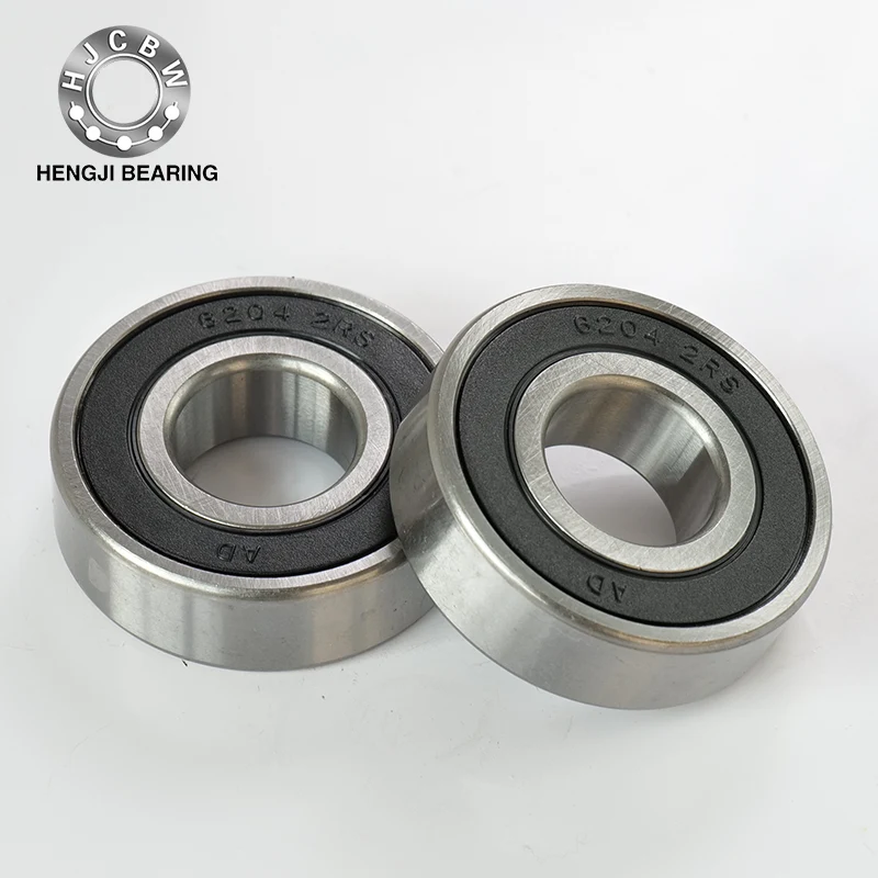 6204 2RS cuscinetti a sfera per scanalature profonde con una scanalatura ad anello a scatto